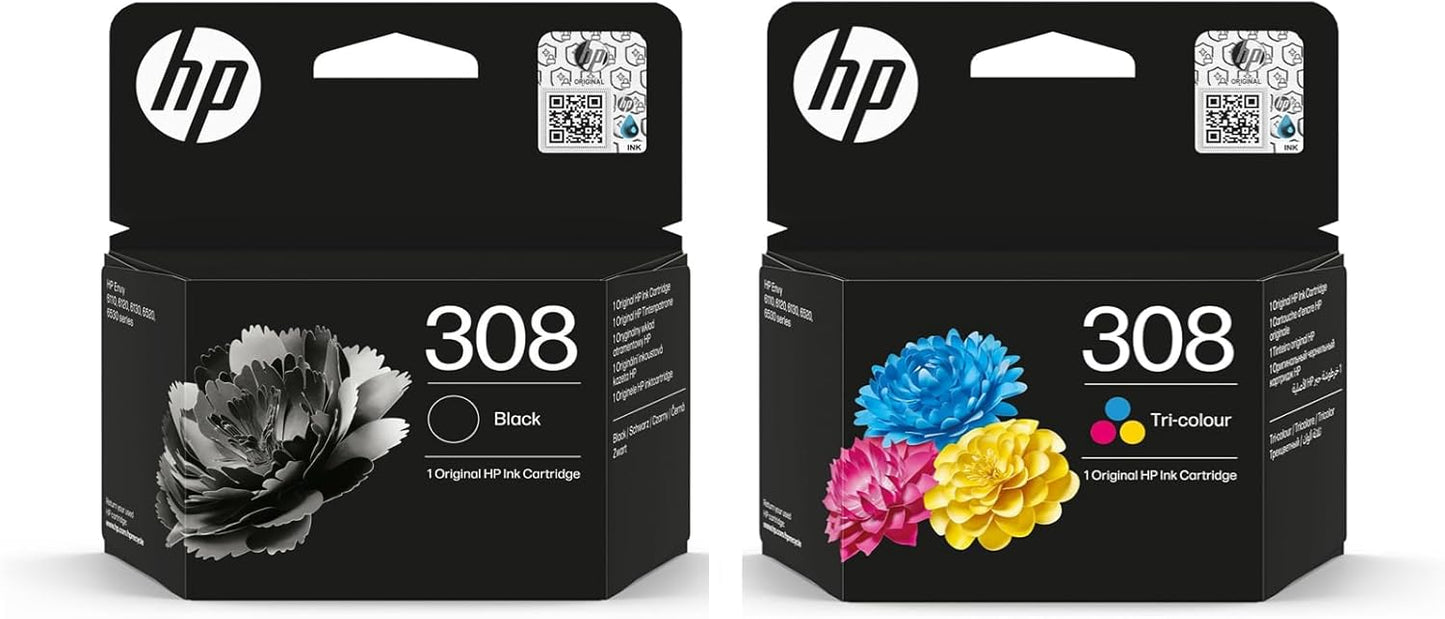HP 308- Multipack - Confezione da 2 cartucce ( 1 Nero e 1 Colore)