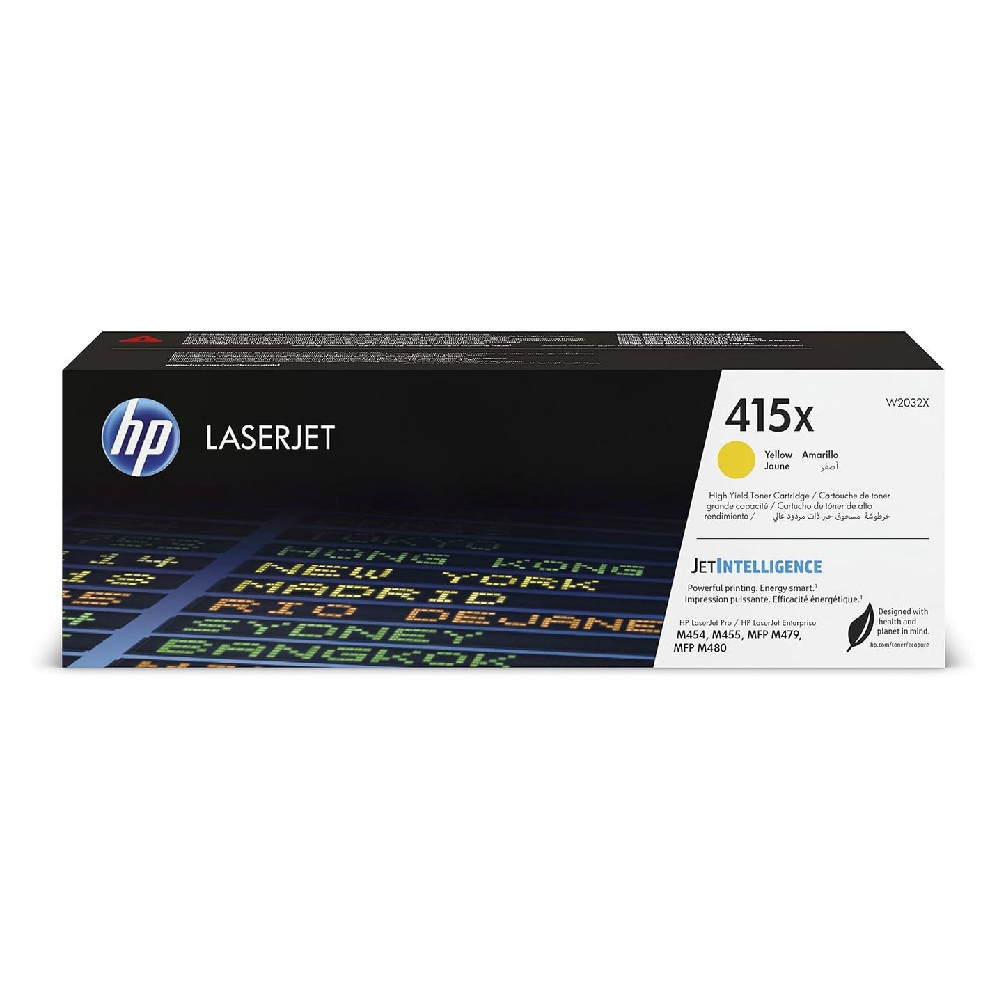 HP 415X W2032X, Cartuccia Toner Originale HP da 6000 Pagine, Giallo