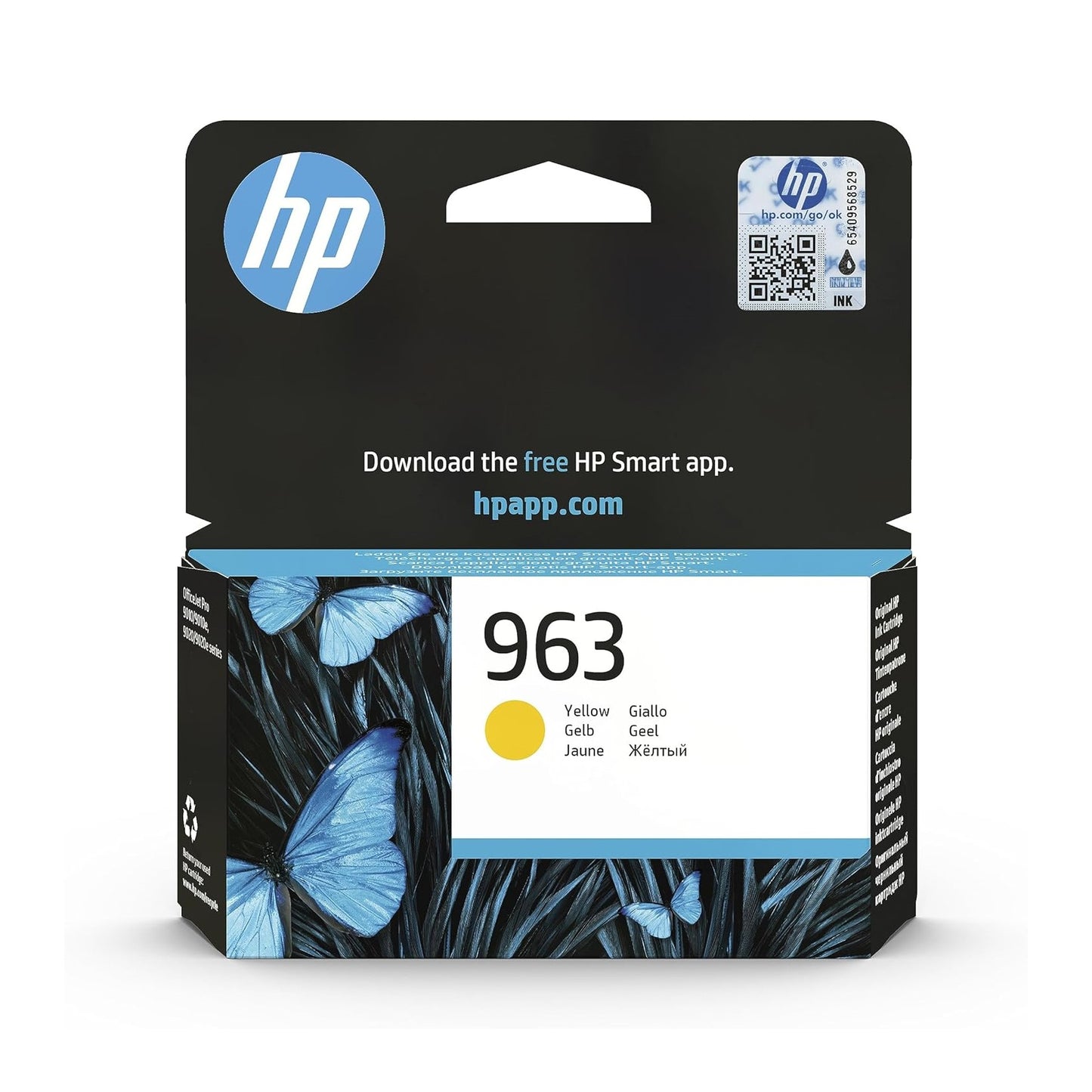 HP 963 Giallo, 3JA25AE, Cartuccia Originale HP da 700 Pagine