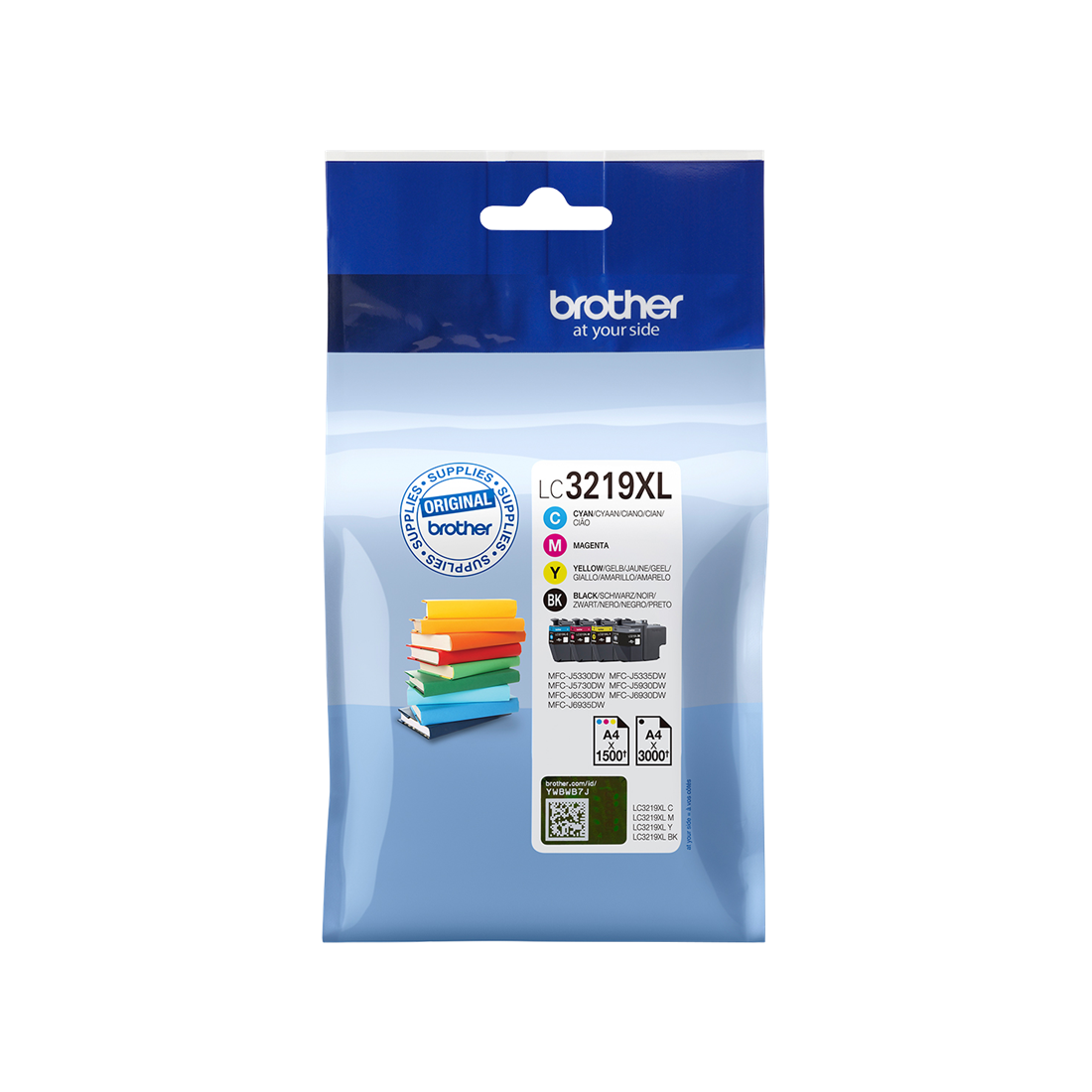 ORIGINAL Brother Multipack nero / ciano / magenta / giallo LC-3219XL LC3219XLVALDR ~7500 Seiten