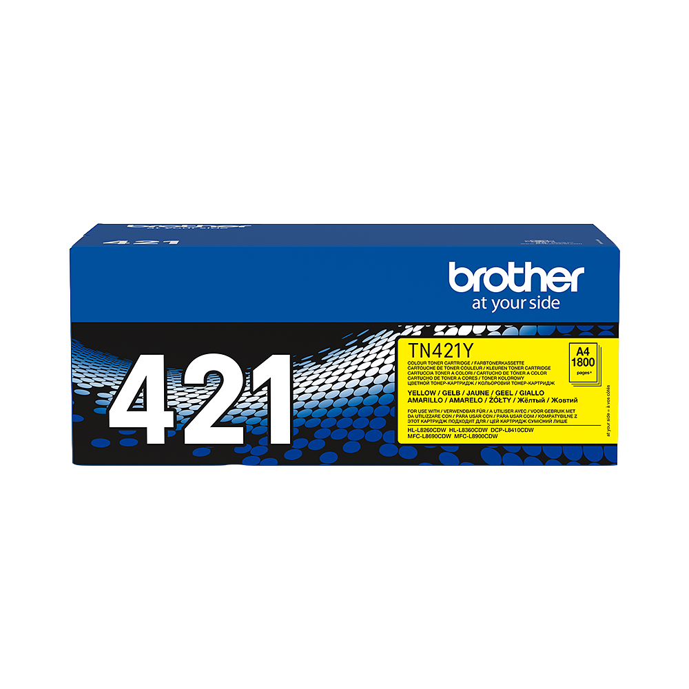 ORIGINAL Brother toner giallo TN-421Y 421 ~1800 Seiten