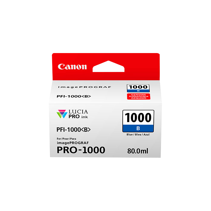 ORIGINAL Canon Cartuccia d'inchiostro Blu PFI-1000b 0555C001 ~4875 Seiten 80ml