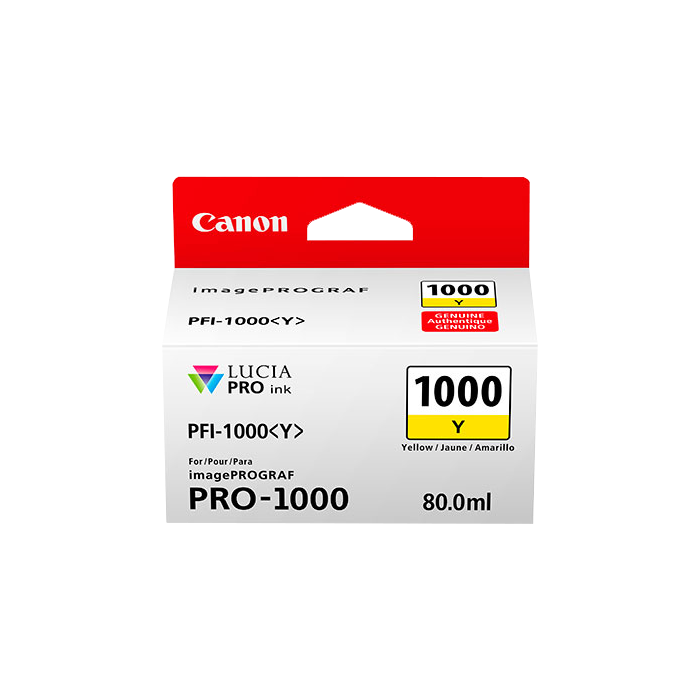 ORIGINAL Canon Cartuccia d'inchiostro giallo PFI-1000y 0549C001 ~3365 Seiten 80ml