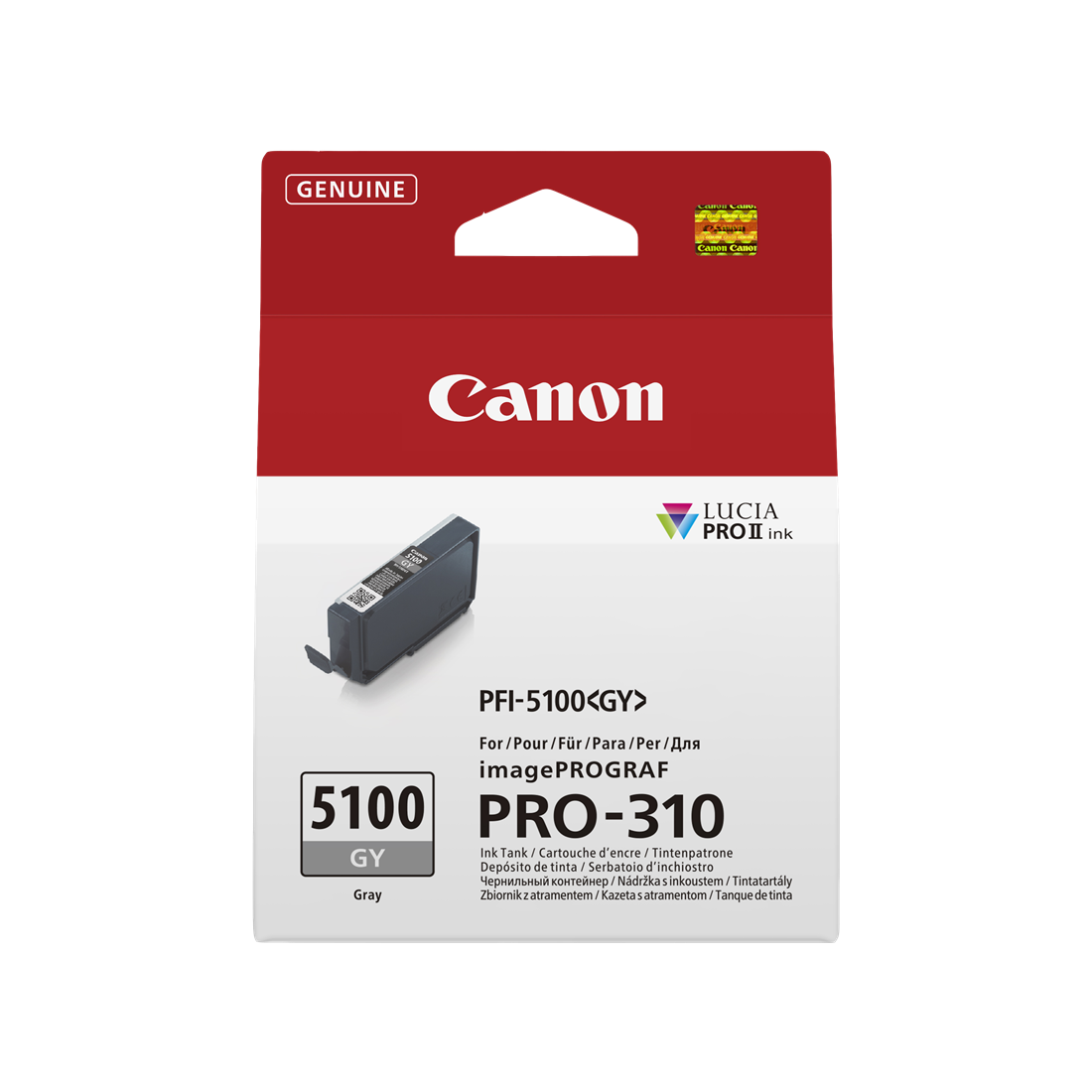 ORIGINAL Canon Cartuccia d'inchiostro Grigio PFI-5100gy 6959C001 14ml