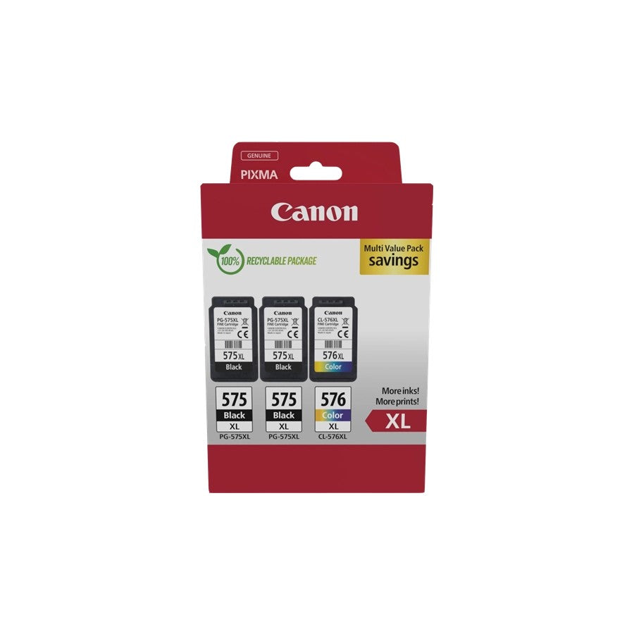 ORIGINAL Canon Multipack nero / differenti colori PG-575XL+CL-576XL 5437C004 ~1000 Seiten