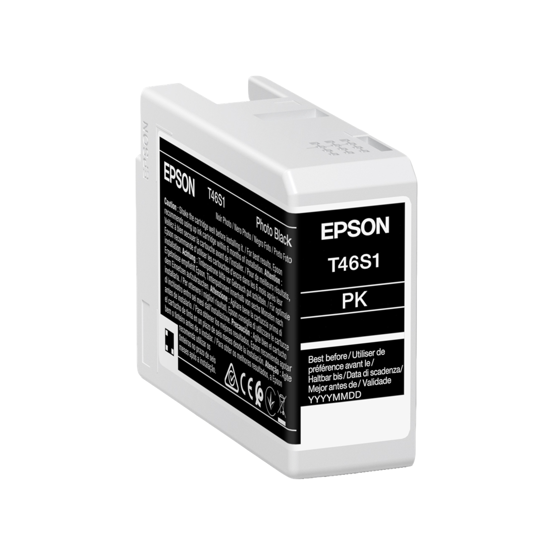 ORIGINAL Epson Cartuccia d'inchiostro Nero (Foto) C13T46S100 T46S1 25ml