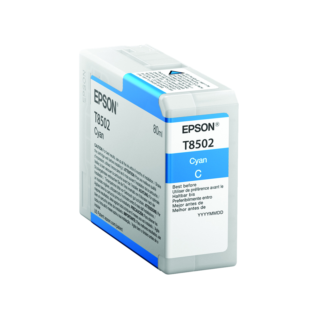 ORIGINAL Epson Cartuccia d'inchiostro ciano C13T850200 T8502 80ml