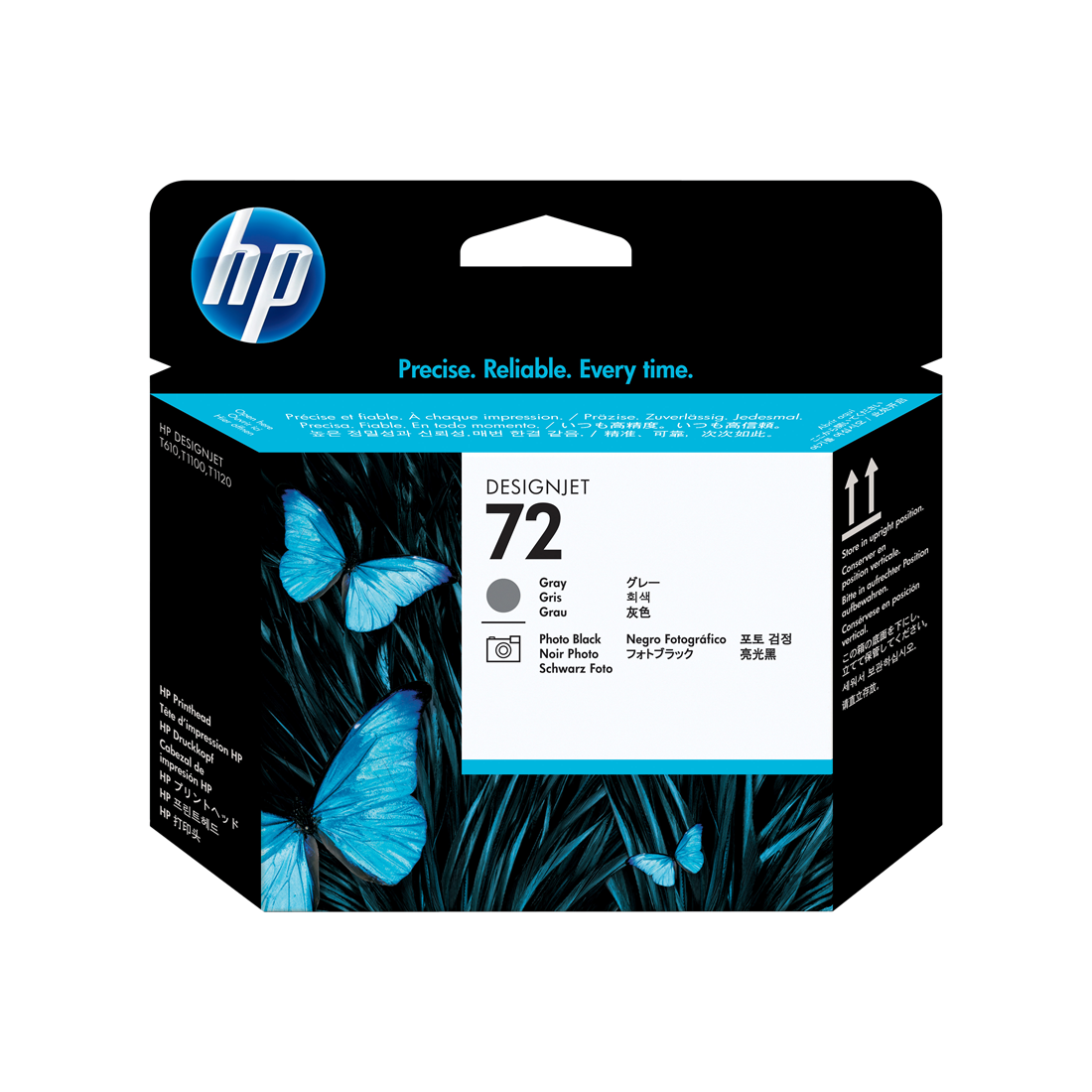 ORIGINAL HP Testina per stampa Grigio / Nero (Foto) C9380A 72