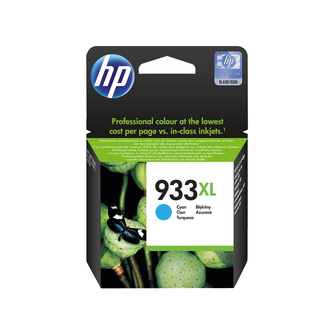 ORIGINAL HP Cartuccia d'inchiostro ciano CN054AE 933 XL ~825 Seiten Cartucce d'inchiostro