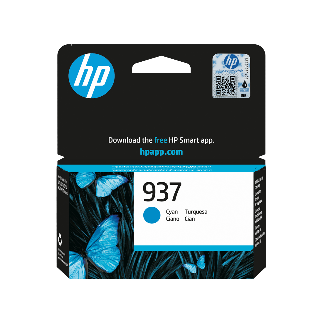 ORIGINAL HP Cartuccia d'inchiostro ciano 4S6W2NE 937 ~800 Seiten Cartuccia di inchiostro ciano originale HP 937