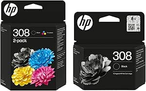 HP 308- Multipack - Confezione da 3 cartucce ( 2 Nero e 1 Colore)