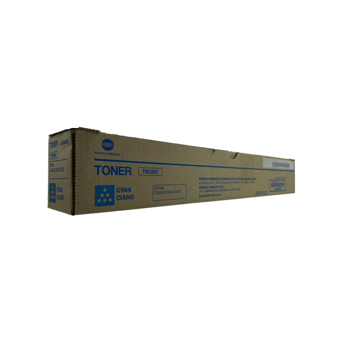 ORIGINAL Konica Minolta toner ciano AAV8450 TN328C ~28000 Seiten