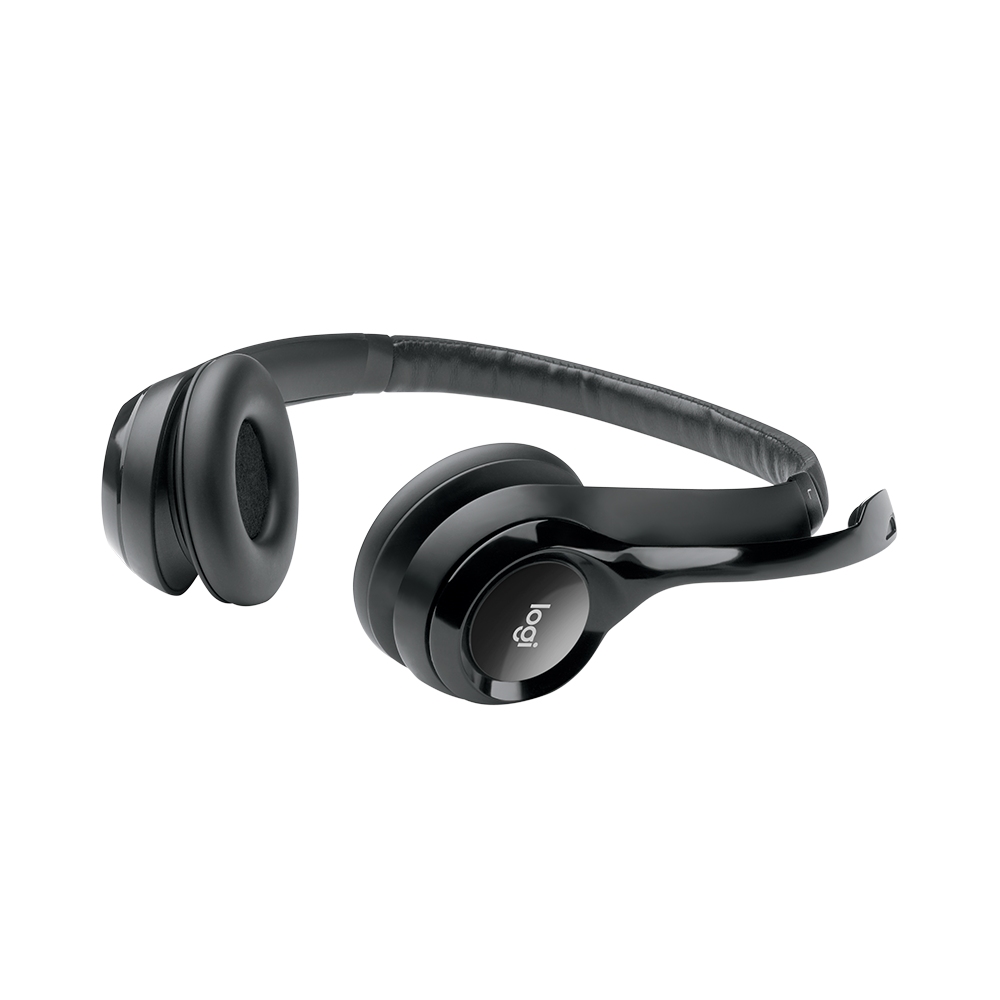 ORIGINAL Logitech Accessori per computer nero 981-000406 Headset H390 Auricolare stereo Logitech, on-ear, con cavo, lunghezza 2,4 m, USB-A, microfono a cancellazione di rumore