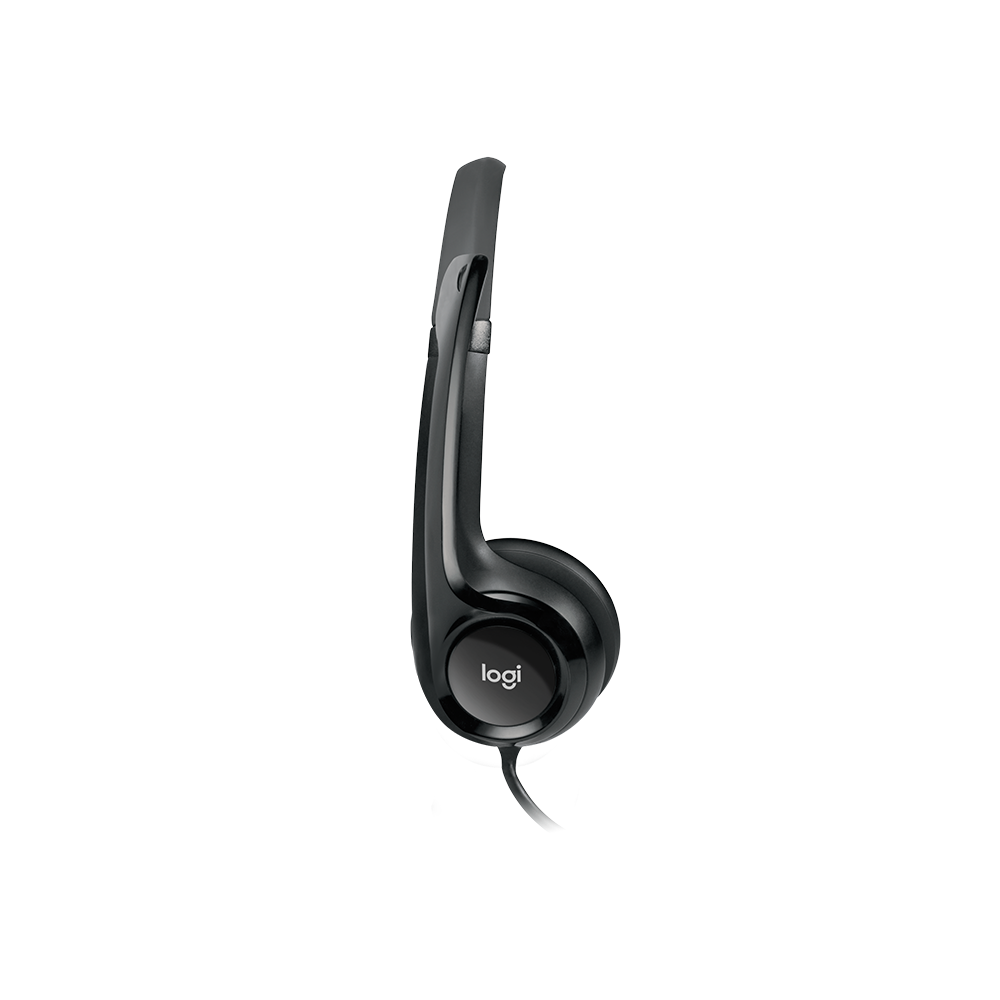 ORIGINAL Logitech Accessori per computer nero 981-000406 Headset H390 Auricolare stereo Logitech, on-ear, con cavo, lunghezza 2,4 m, USB-A, microfono a cancellazione di rumore