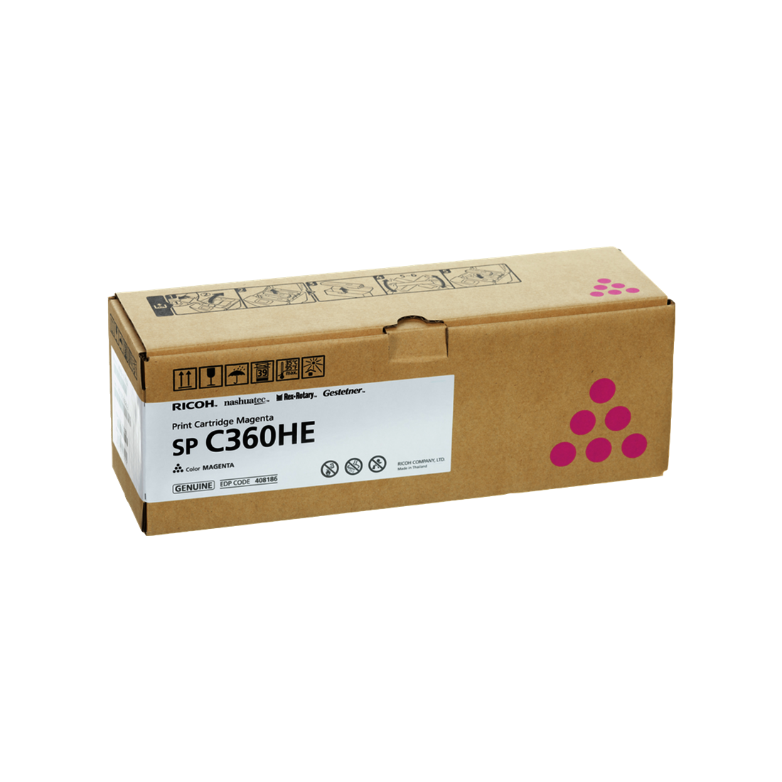 ORIGINAL Ricoh toner magenta 408186 SP C360HEM ~5000 Seiten