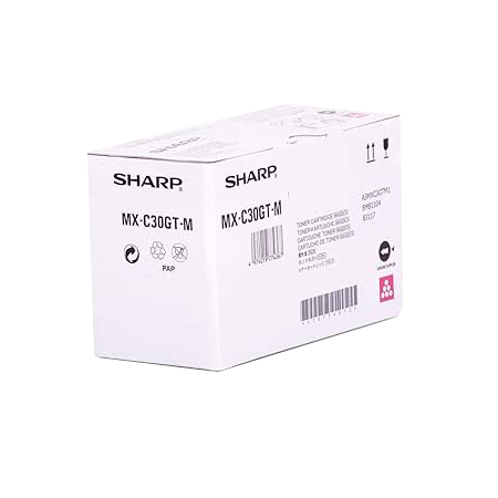 ORIGINAL Sharp toner magenta MX-C30GTM ~6000 Seiten