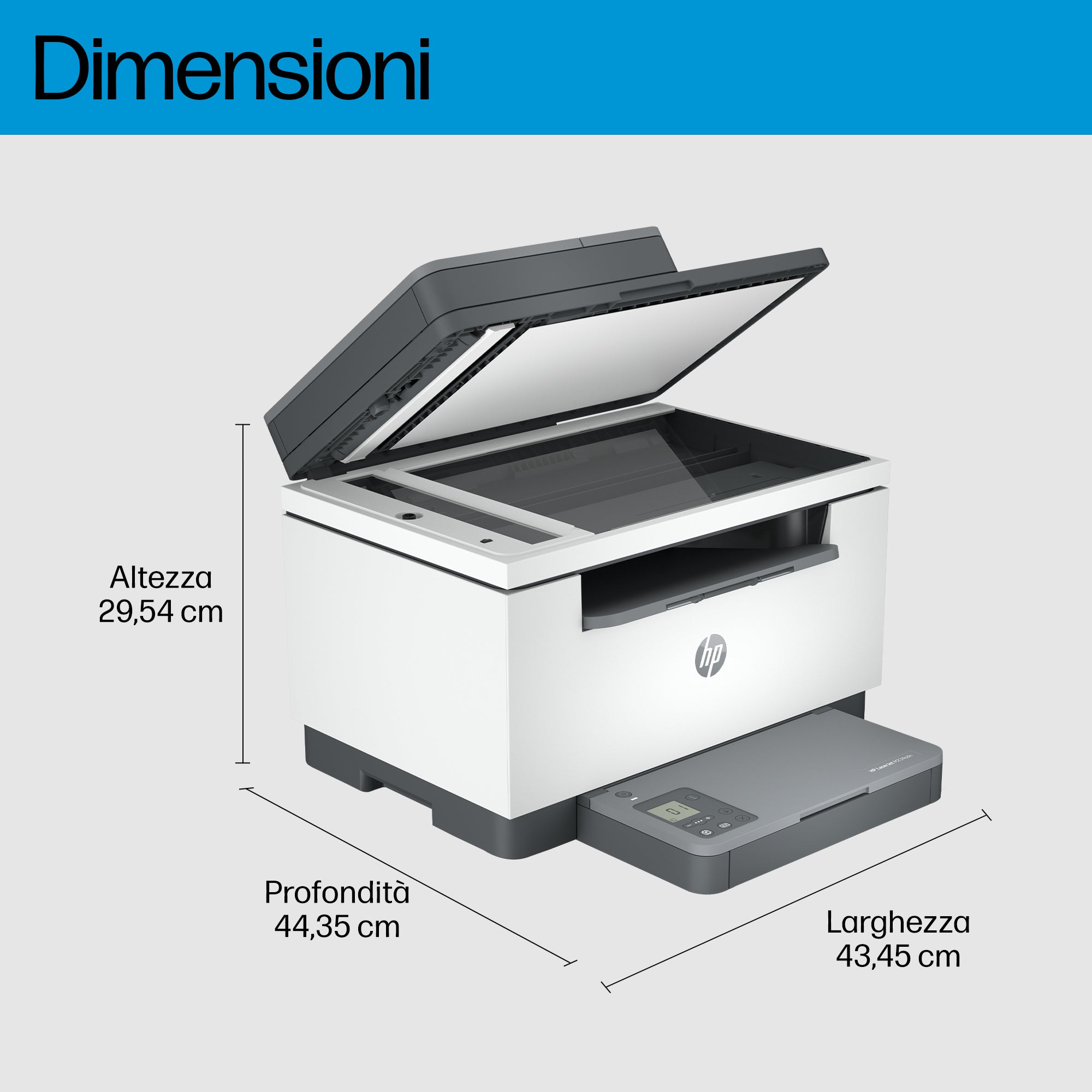HP LaserJet M234sdn Multifunction Bianco e nero Stampante, Solo Ethernet; Fotocopiatrice, scanner
