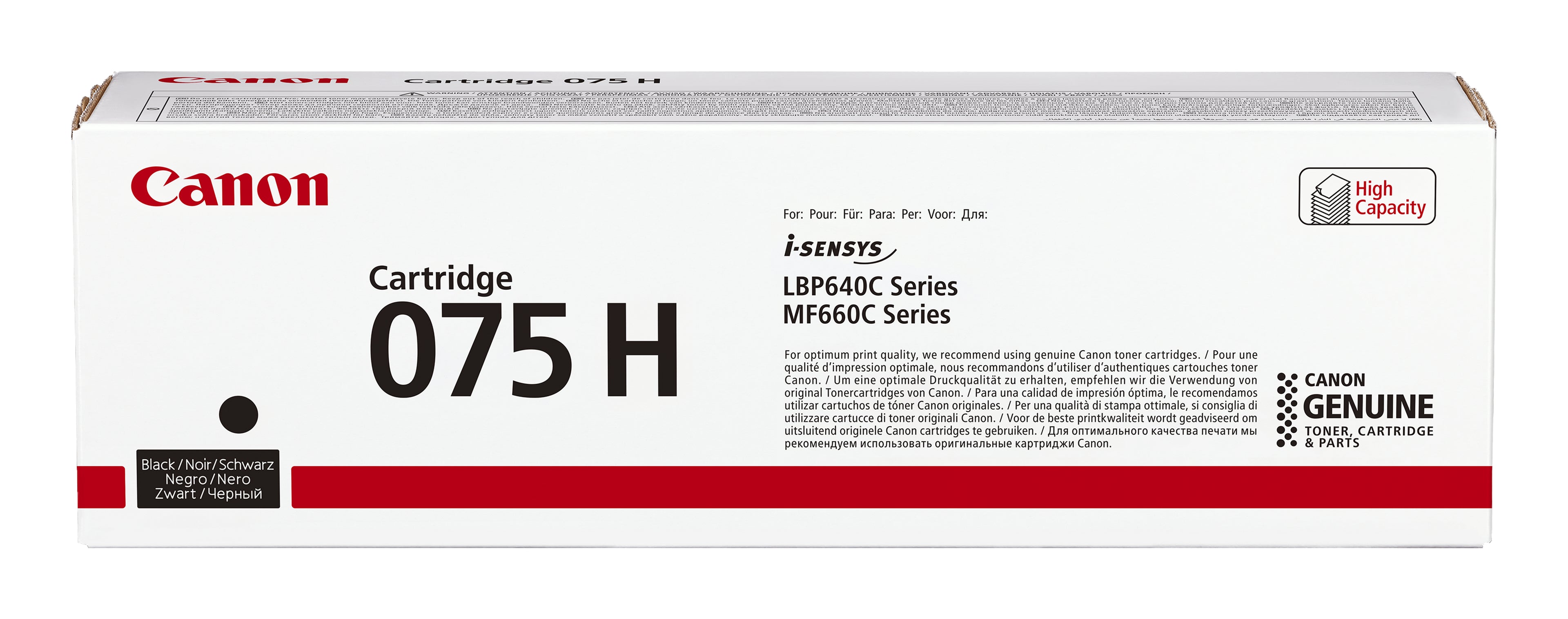 Canon 075 H cartuccia toner 1 pz Originale Nero