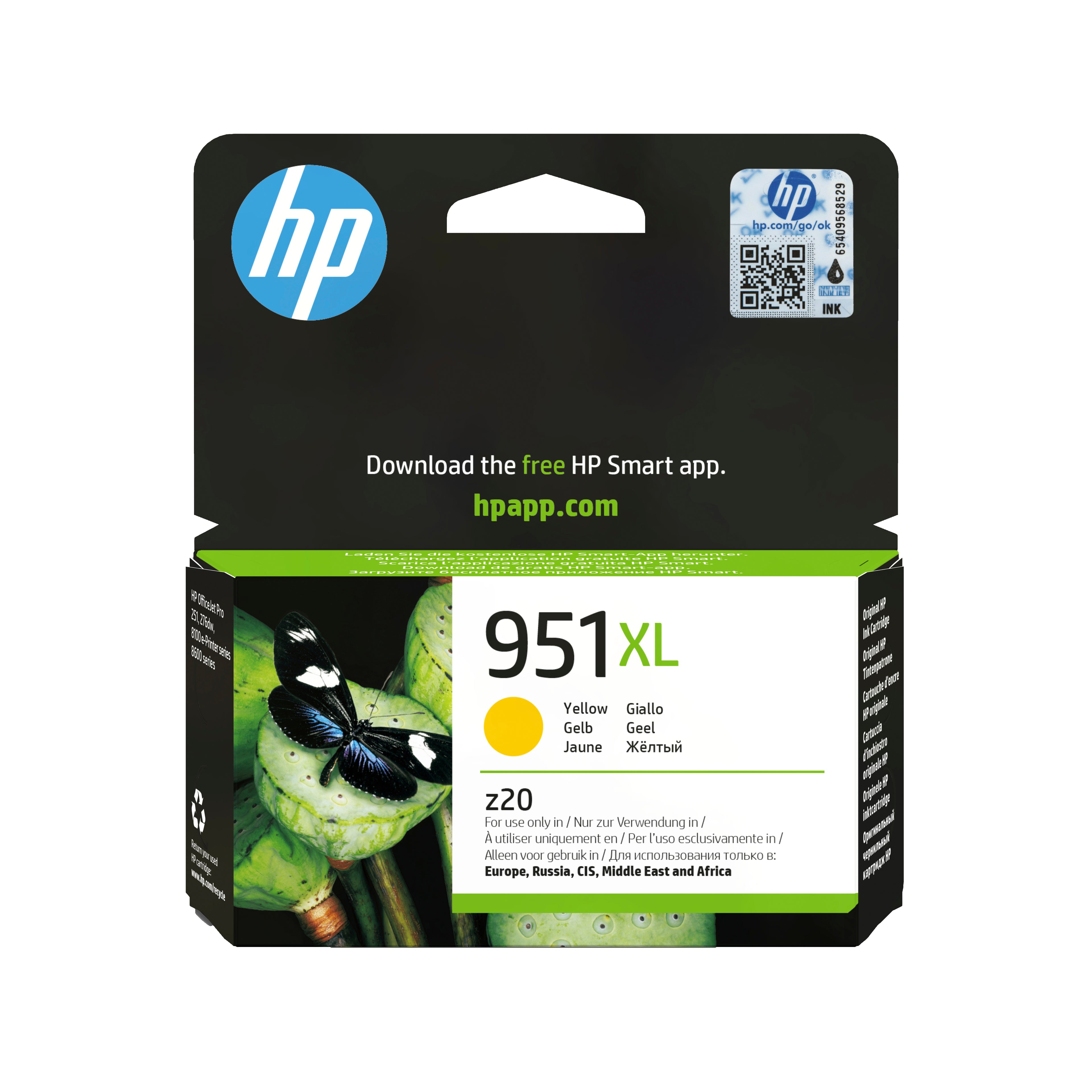 HP Cartuccia originale inchiostro giallo ad alta capacità 951XL