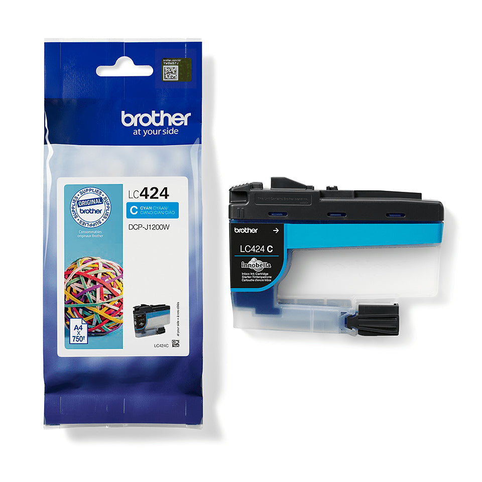 Brother LC424C cartuccia d'inchiostro 1 pz Originale Ciano