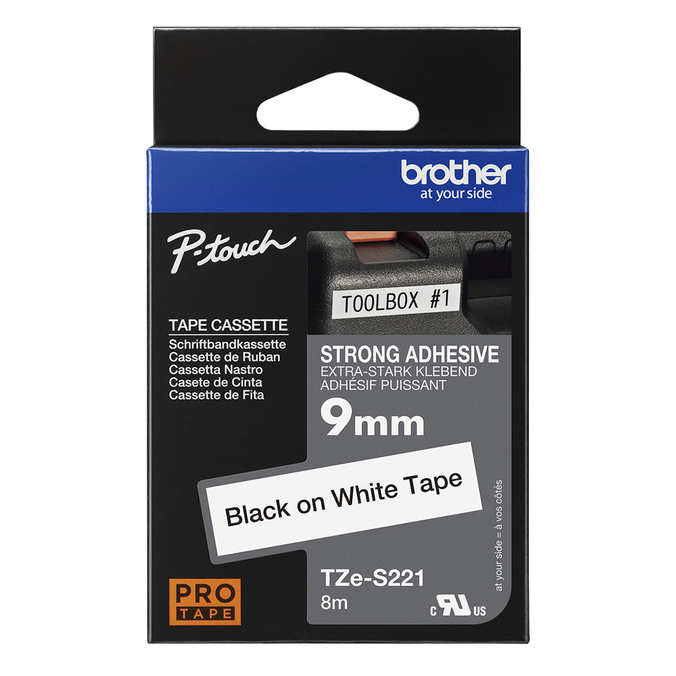 Brother TZE-S221 nastro per etichettatrice TZ