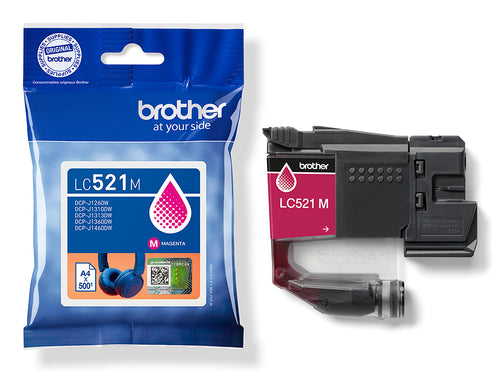 Brother LC521M cartuccia d'inchiostro 1 pz Originale Magenta