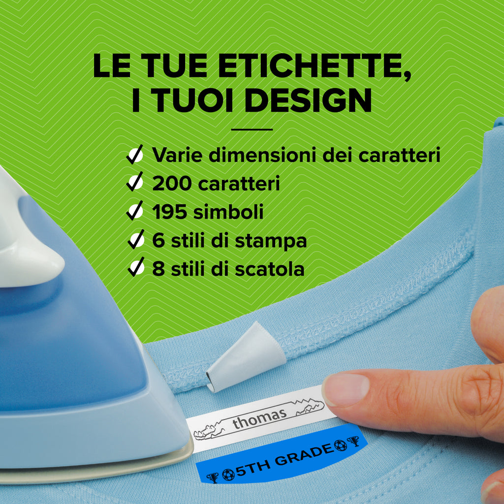 DYMO LetraTag etichette originali in plastica | rotolo da 12 mm x 4 m | stampa nera su bianco | LT etichette autoadesive per etichettatrice LetraTag | 1 pezzo