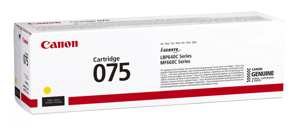 Canon 075 cartuccia toner 1 pz Originale Giallo