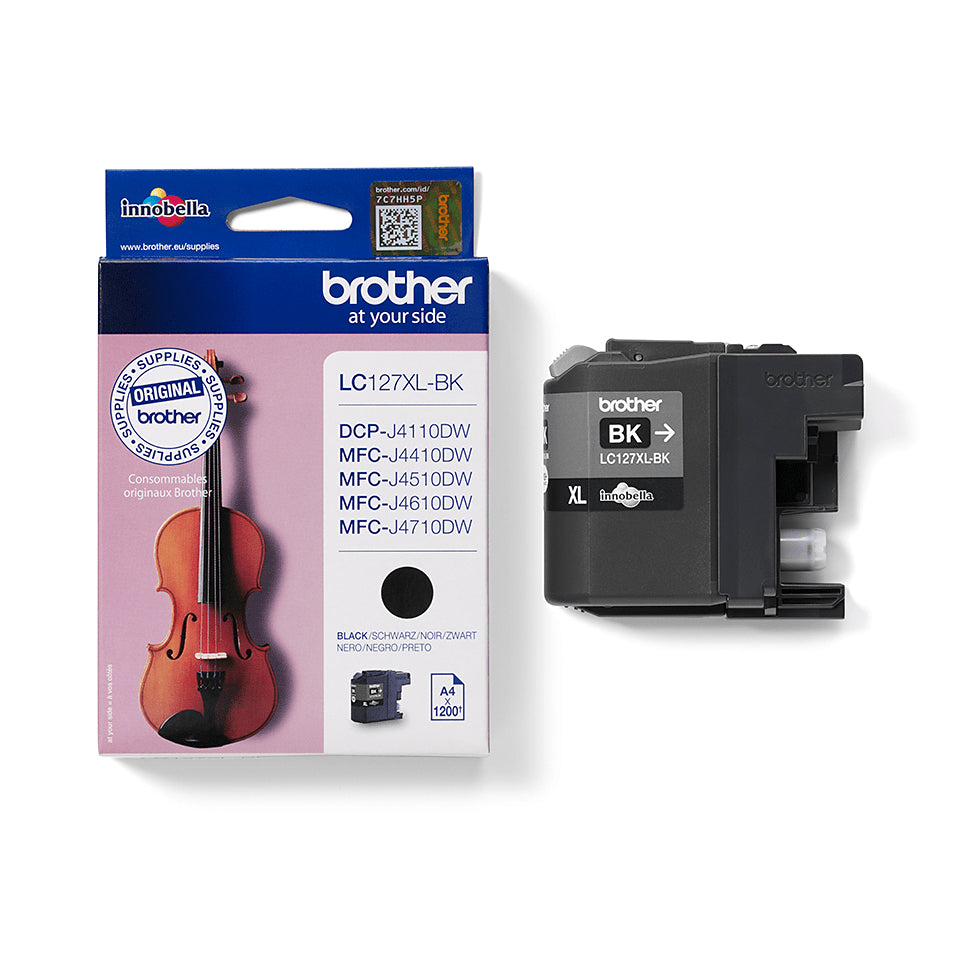 Brother LC127XLBK cartuccia d'inchiostro 1 pz Originale Resa extra elevata (super) Nero