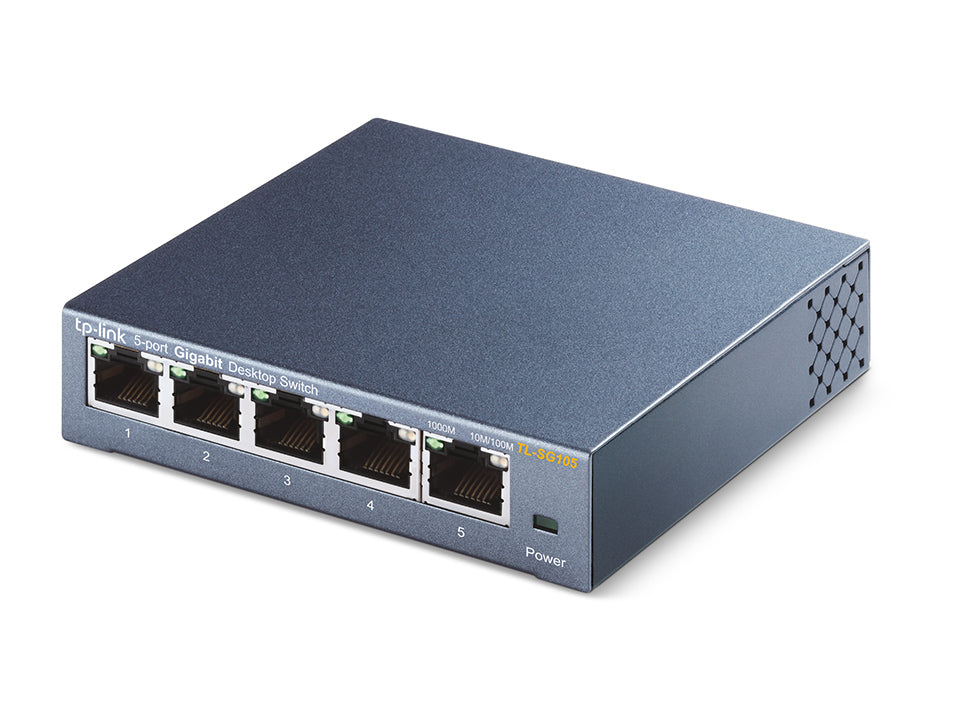 TP-Link TL-SG105 Non gestito Gigabit Ethernet (10/100/1000) Nero