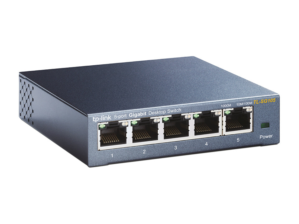 TP-Link TL-SG105 Non gestito Gigabit Ethernet (10/100/1000) Nero