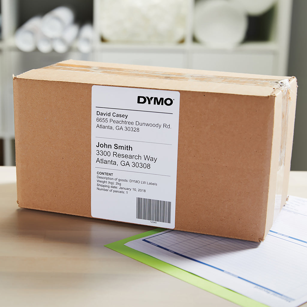 DYMO LW etichette extra large originali per etichettatrice LabelWriter 5XL/4XL | 104 mm x 159 mm | Rotolo da 220 | nero su bianco