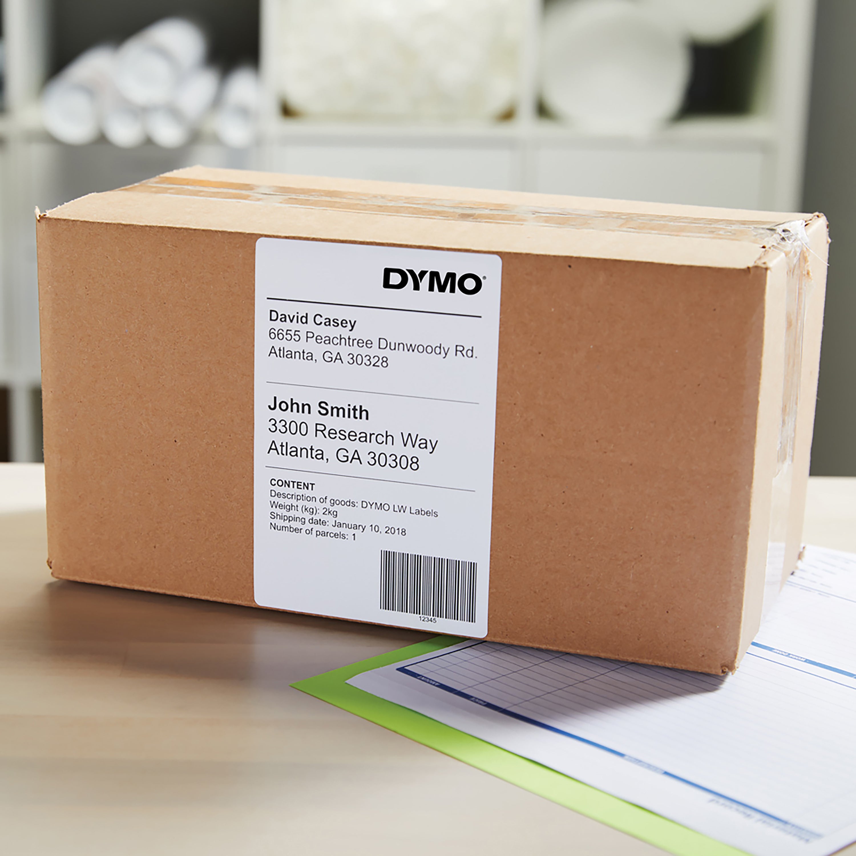 DYMO LW etichette extra large originali per etichettatrice LabelWriter 5XL/4XL | 104 mm x 159 mm | Rotolo da 220 | nero su bianco