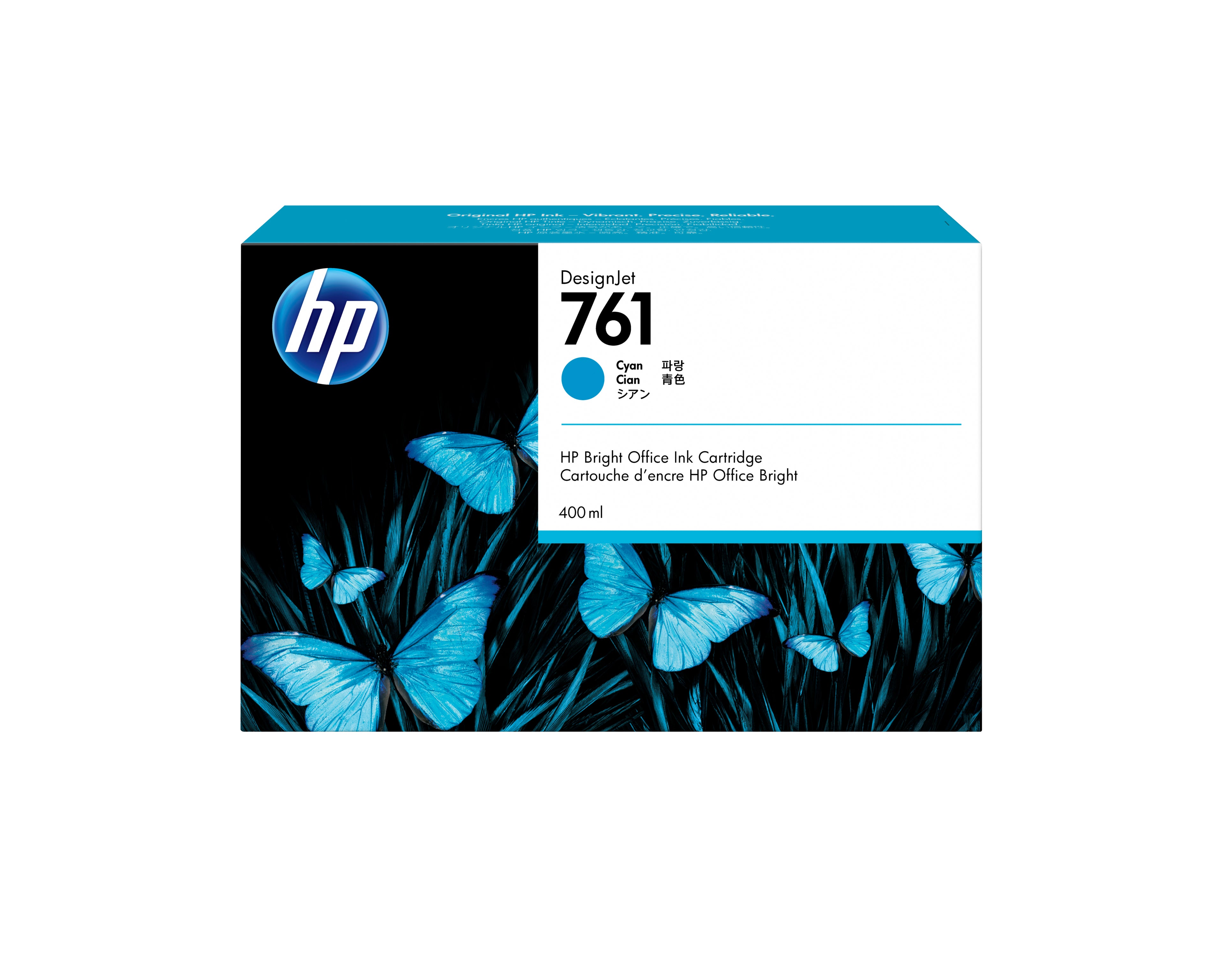 HP Cartuccia inchiostro ciano DesignJet 761, 400 ml