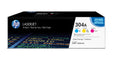 HP Confezione da 3 cartucce originali di toner ciano/magenta/giallo LaserJet 304A
