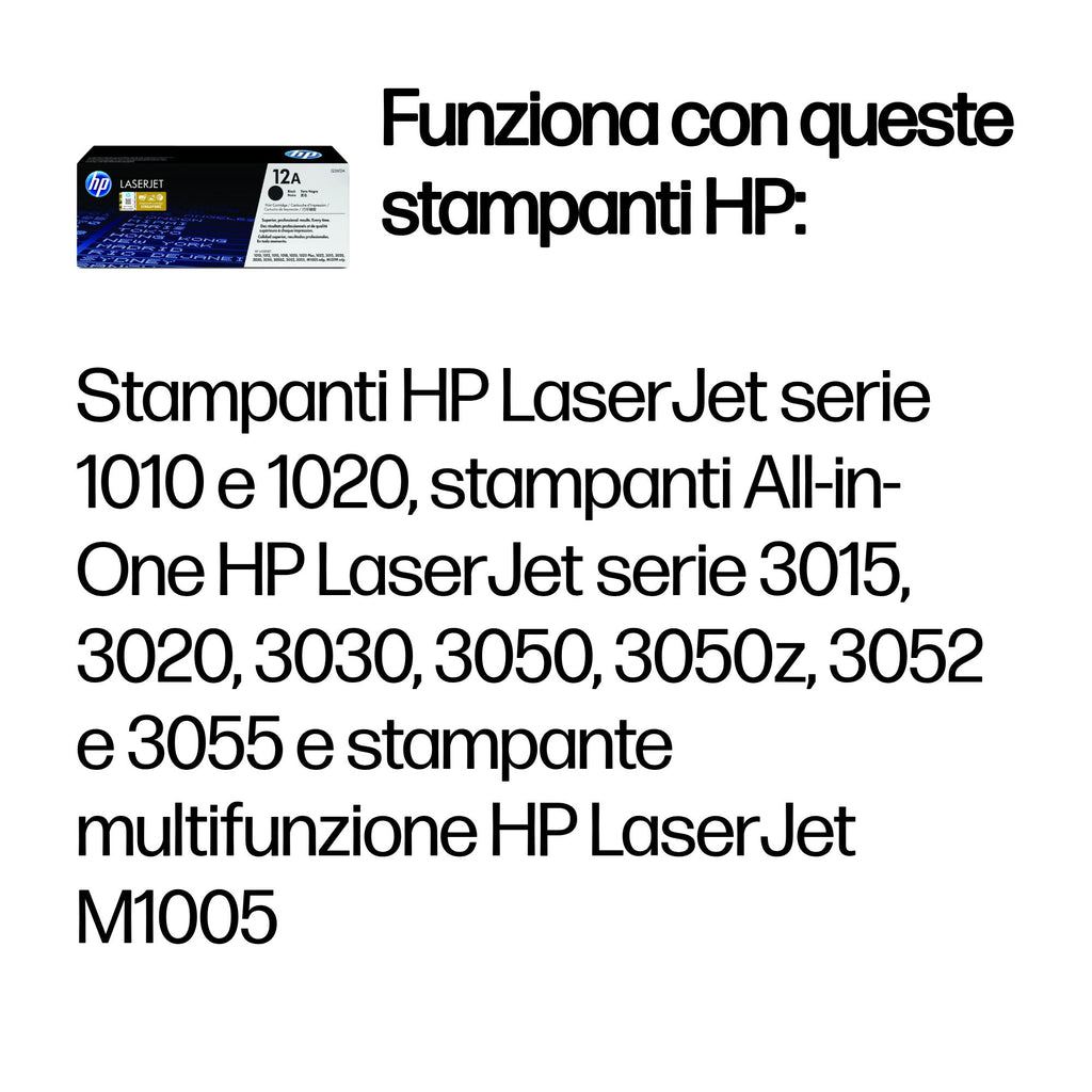 HP Cartuccia Toner originale nero LaserJet 12A