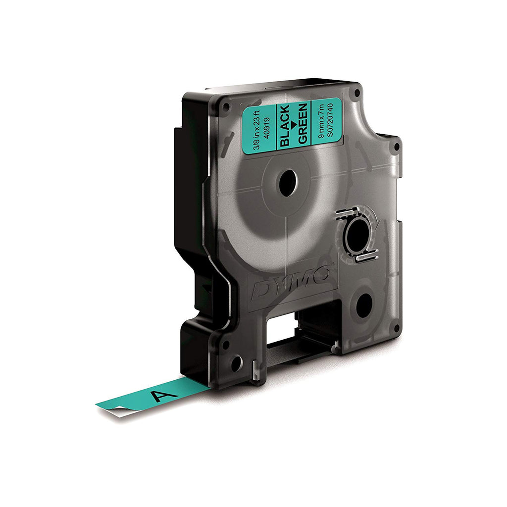 DYMO D1 etichette originali | 9 mm x 7 mm | stampa nera su verde | etichette autoadesive per etichettatrice LabelManager | 1 Pezzo