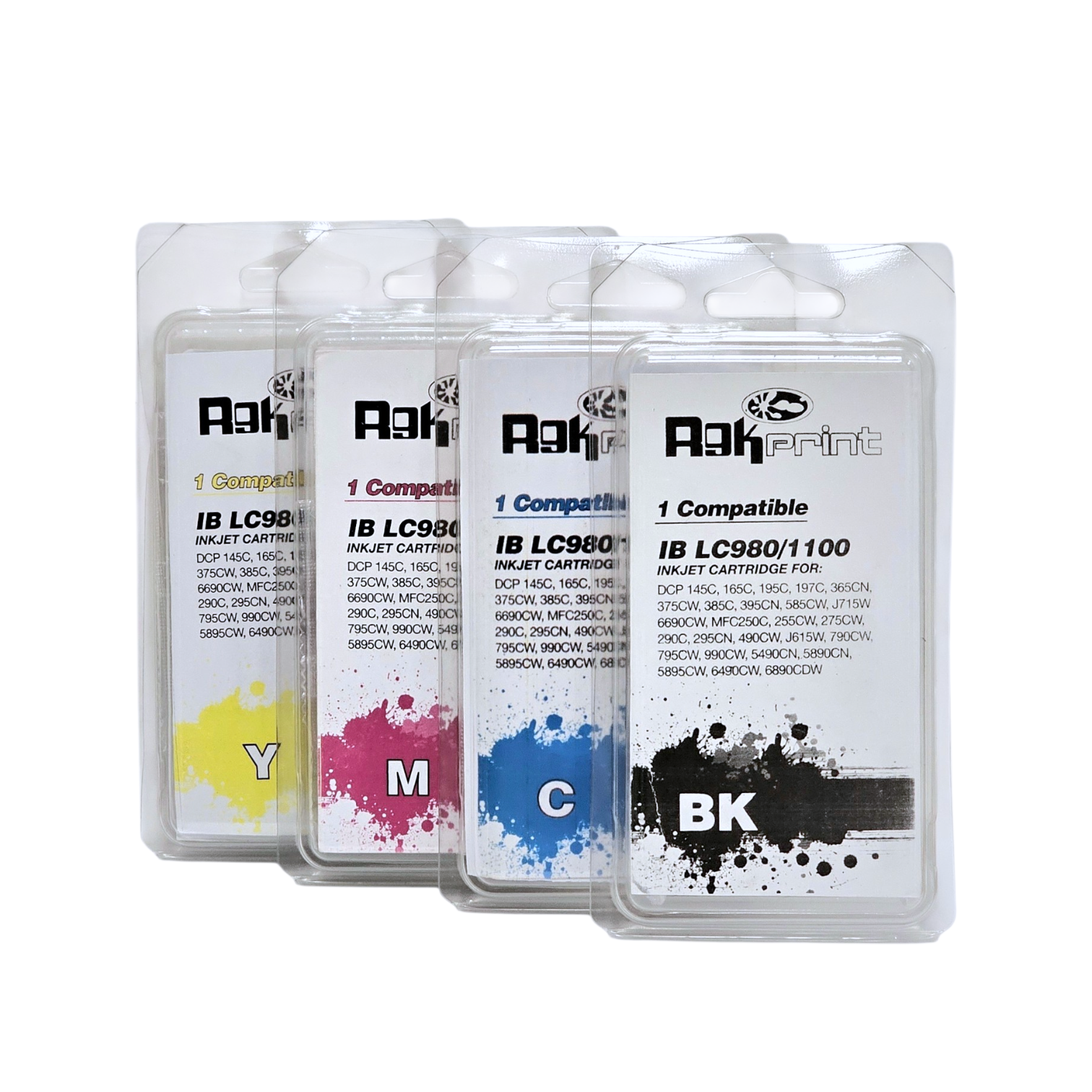 Cartucce Compatibili per Brother LC-980 (1 Nero, 1 Ciano, 1 Magenta, 1 Giallo)