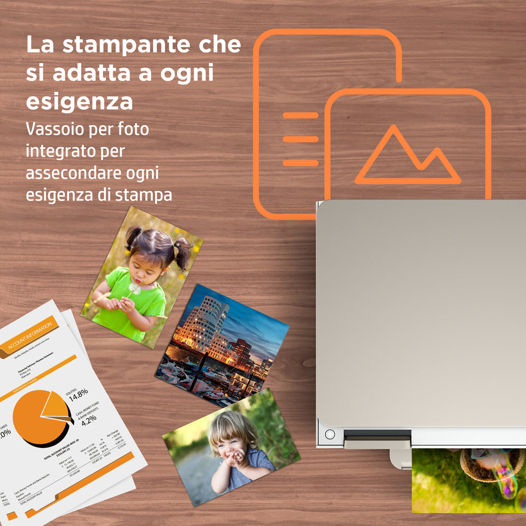 HP ENVY Inspire 7224e Wireless All-in-One Colore Stampante, Instant Ink; Fotocopiatrice, scanner