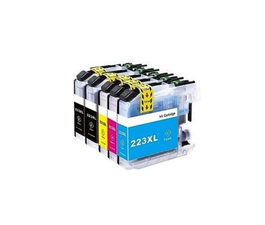 Cartucce d'inchiostro Compatibile con Brother LC-223 Multipack (2 Nero, 1 Ciano, 1 Magenta, 1 Giallo)