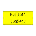 Brother FLE-6511 nastro per etichettatrice Nero su giallo