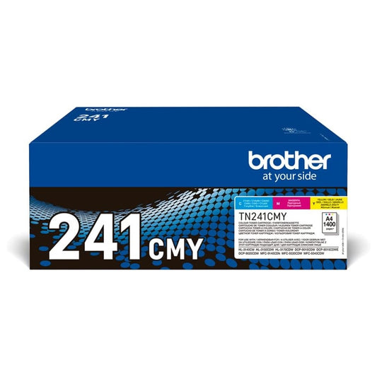 Brother TN241CMY Bundle di 3 Toner, Colore Ciano/Magenta/Giallo