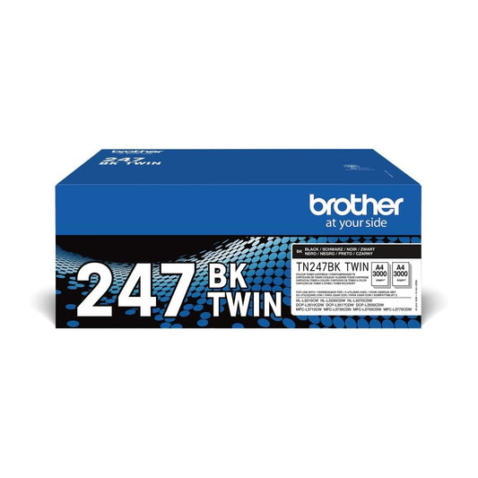 Brother TN247BKTWIN Bundle di 2 Toner
