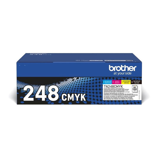 Brother TN248VAL Toner originale, Capacità Standard, Multipack Nero, Ciano, Magenta e Giallo, fino a 1000 pagine