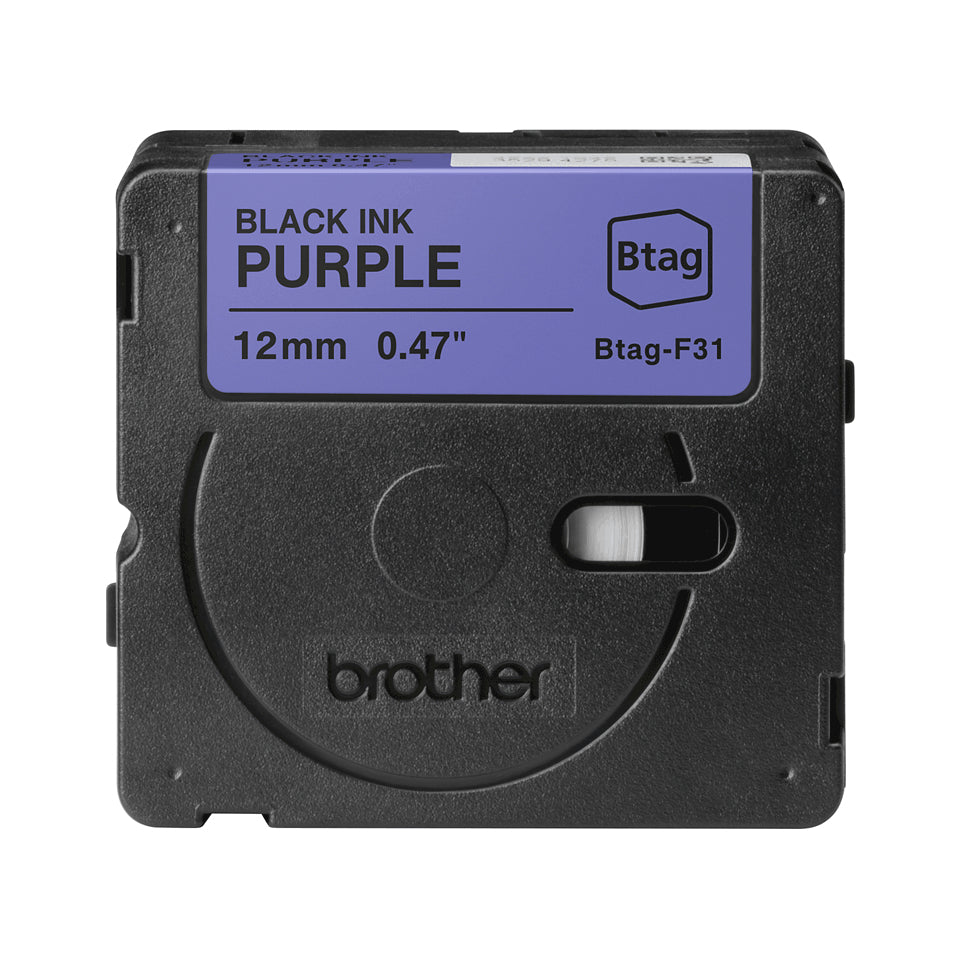 Brother BTAG-F31 nastro per etichettatrice Nero su viola