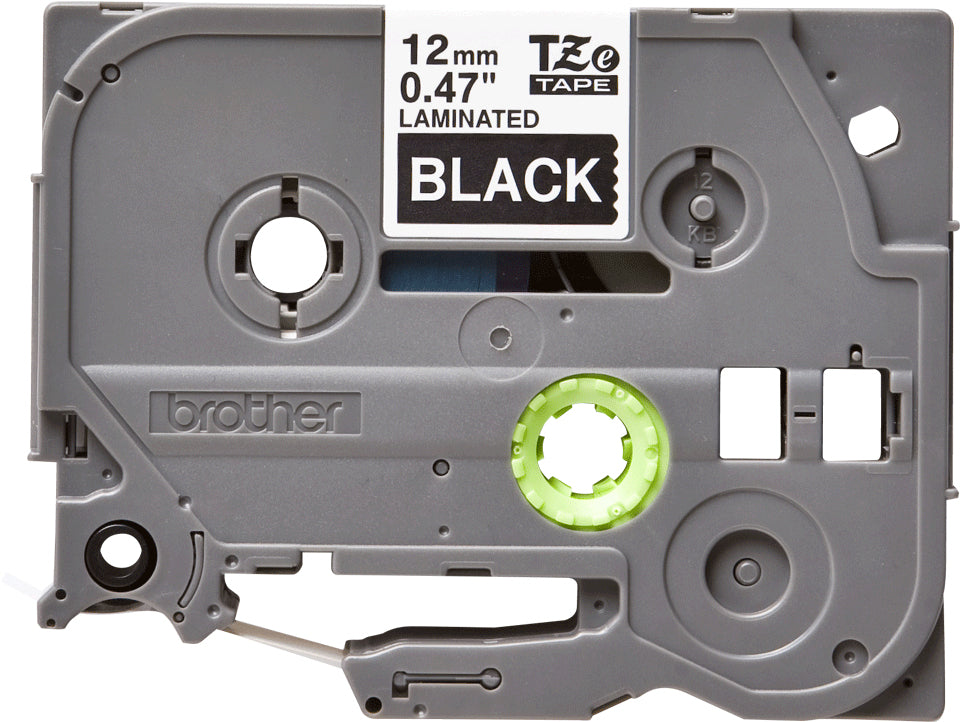 Brother TZE-335 nastro per etichettatrice Bianco su nero TZ
