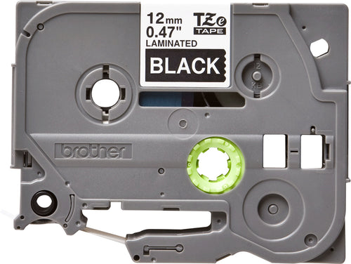 Brother TZE-335 nastro per etichettatrice Bianco su nero TZ