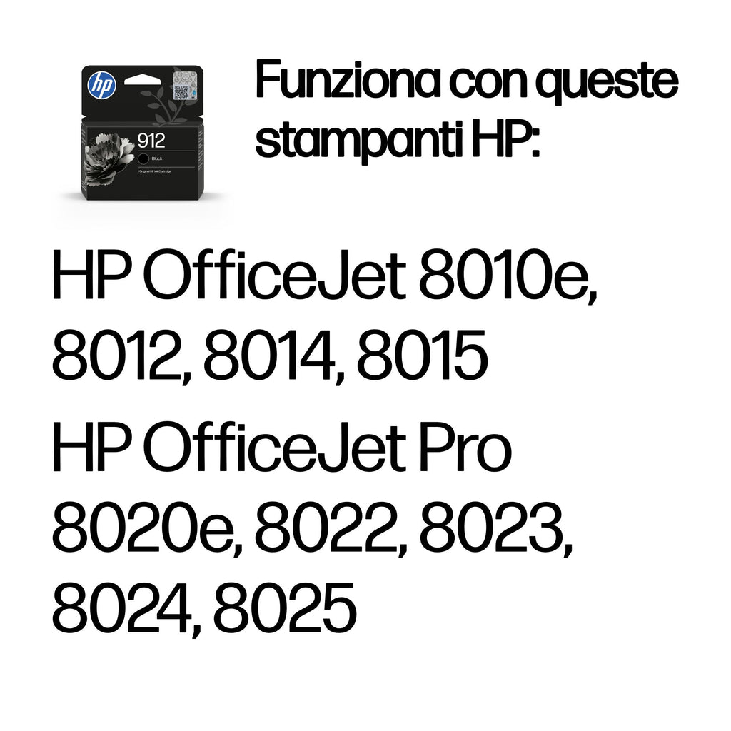 HP Cartuccia di inchiostro nero originale 912