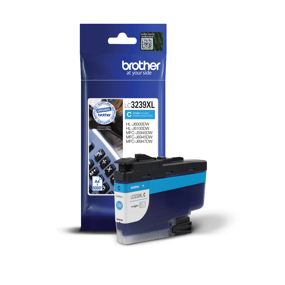 Brother LC3239XLC cartuccia d'inchiostro 1 pz Originale Resa elevata (XL) Ciano