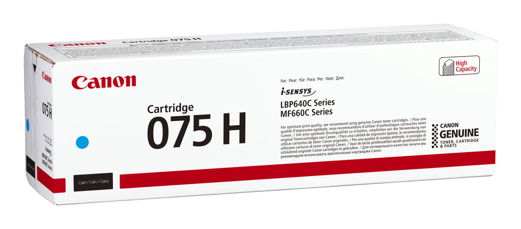 Canon 075 H cartuccia toner 1 pz Originale Ciano